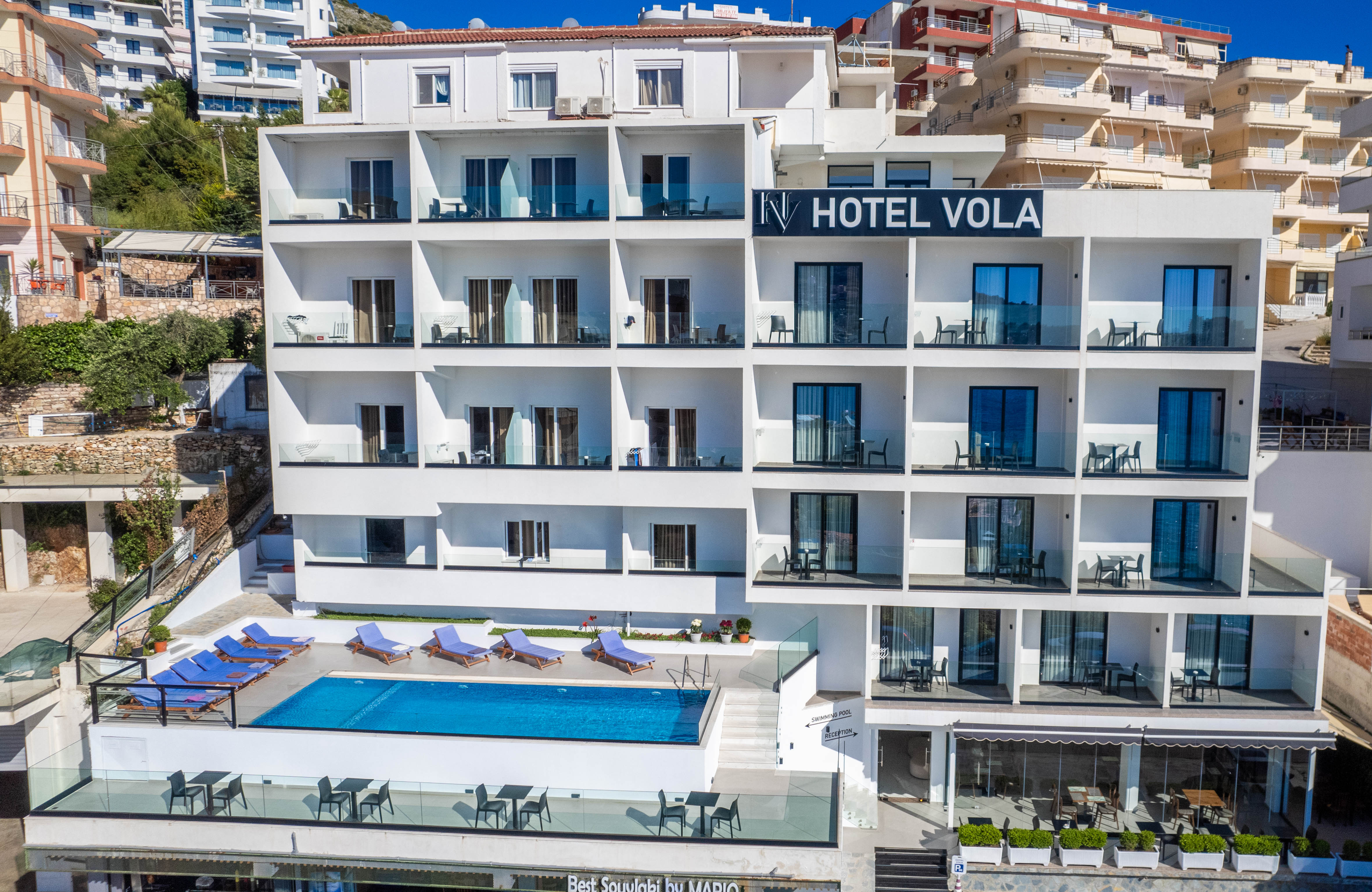 Vola Hotel | Saranda, front view of hotel